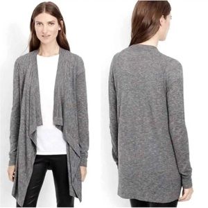 Vince Cardigan Wool  Open Waterfall Shawl Sweater